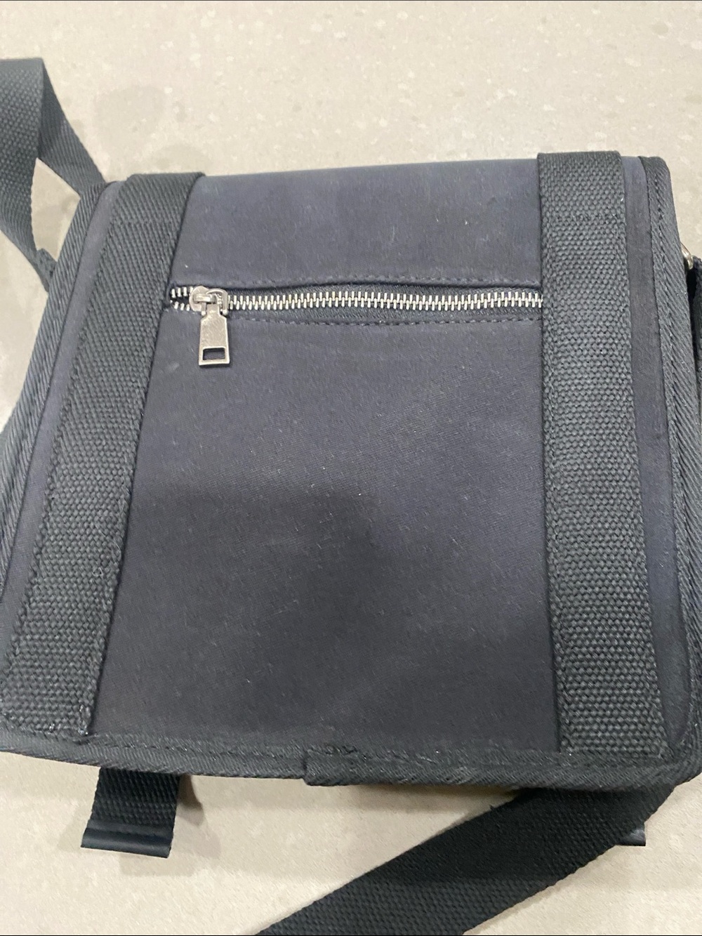 new darker wavs studded canvas crossbody messenger bag - Picture 5 of 10